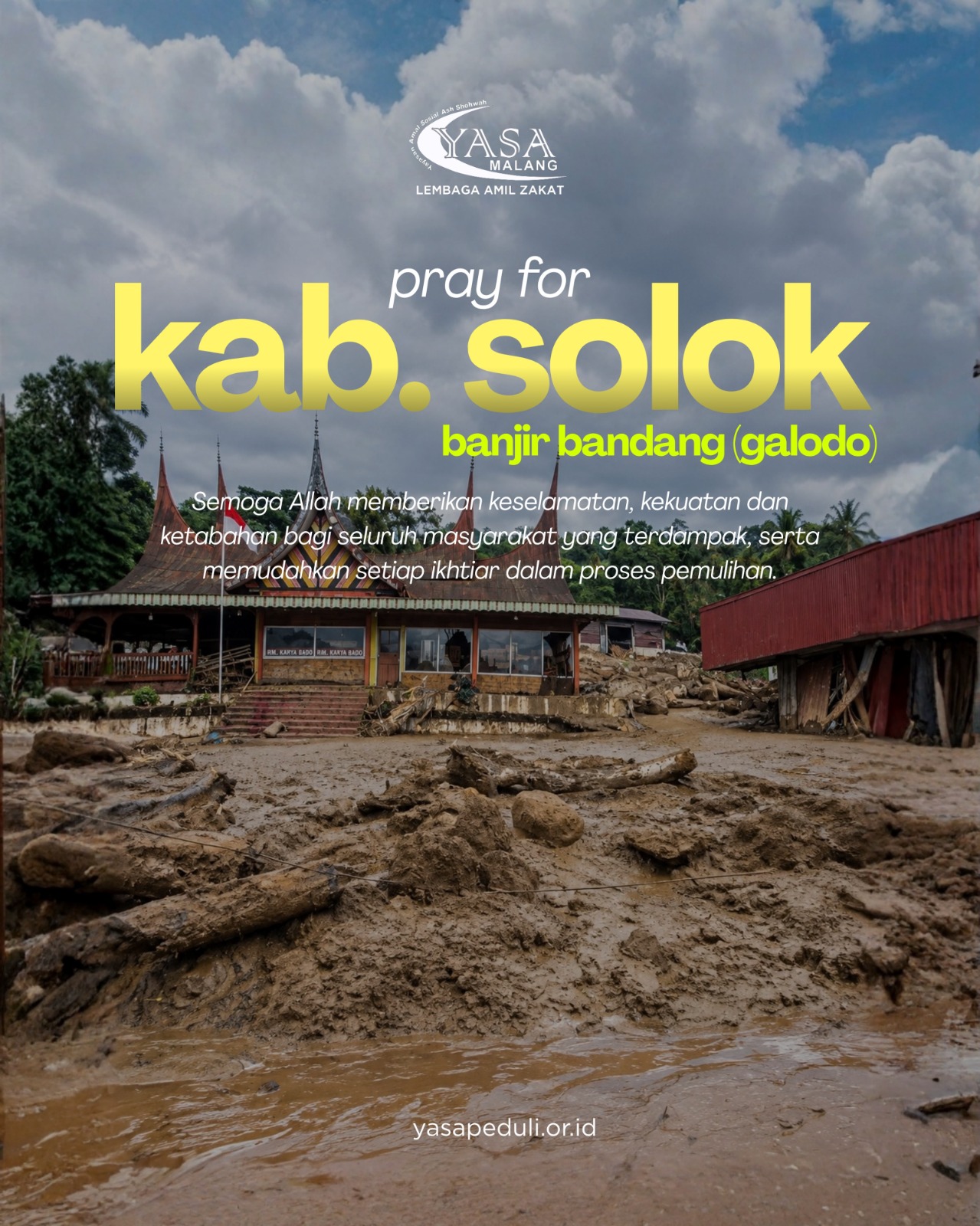 Pray for Kab Solok banjir bandang Galodo Sumatera Barat 21 September 2026