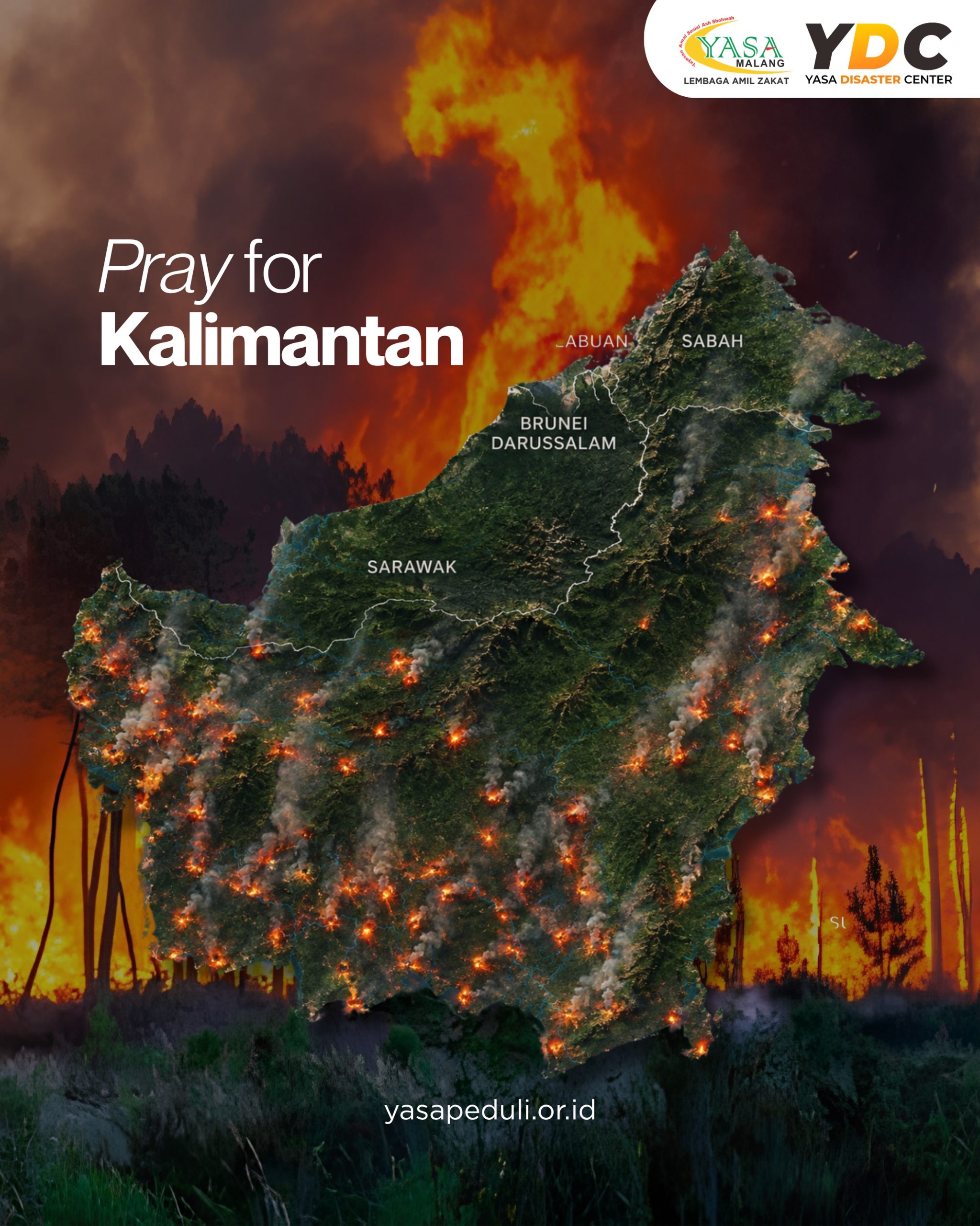 Pray for Kalimantan - Kebakaran hutan dan lahan di Kalimantan yang berdampak pada masyarakat dan lingkungan.