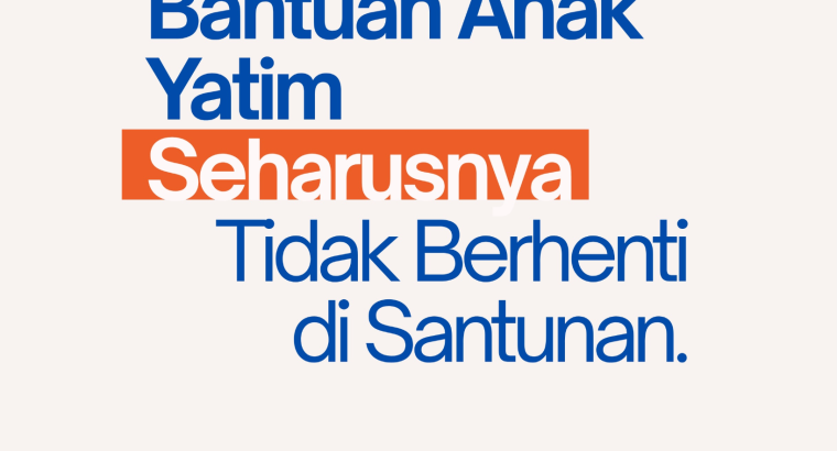 Bantuan Anak Yatim dalam Islam: Bukan Sekadar Santunan, tetapi Masa Depan