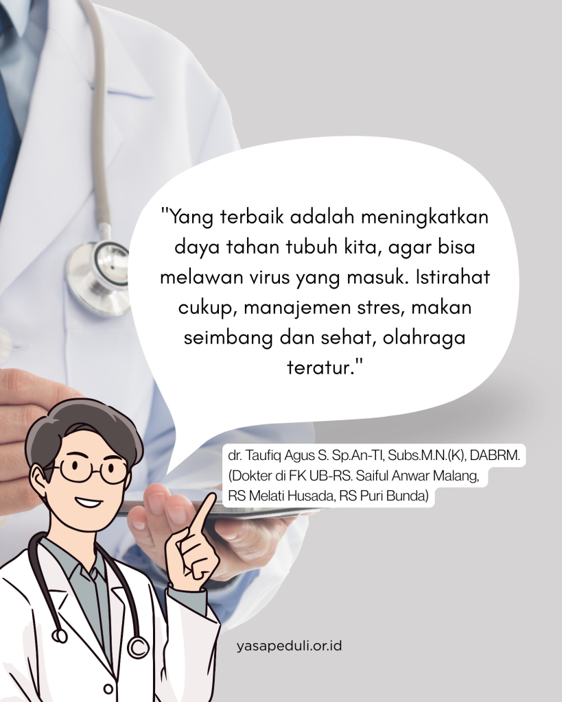 Dokter memberikan tips menjaga daya tahan tubuh dengan pola hidup sehat