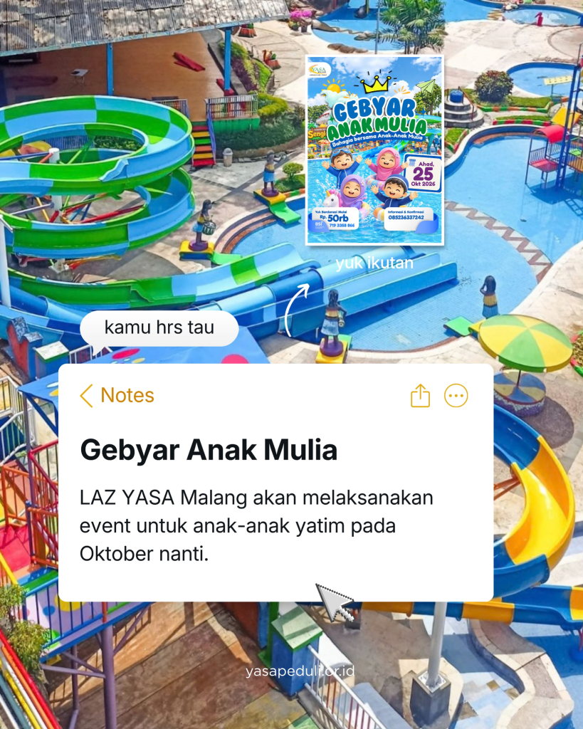 Gebyar Anak Mulia YASA Malang untuk anak-anak yatim