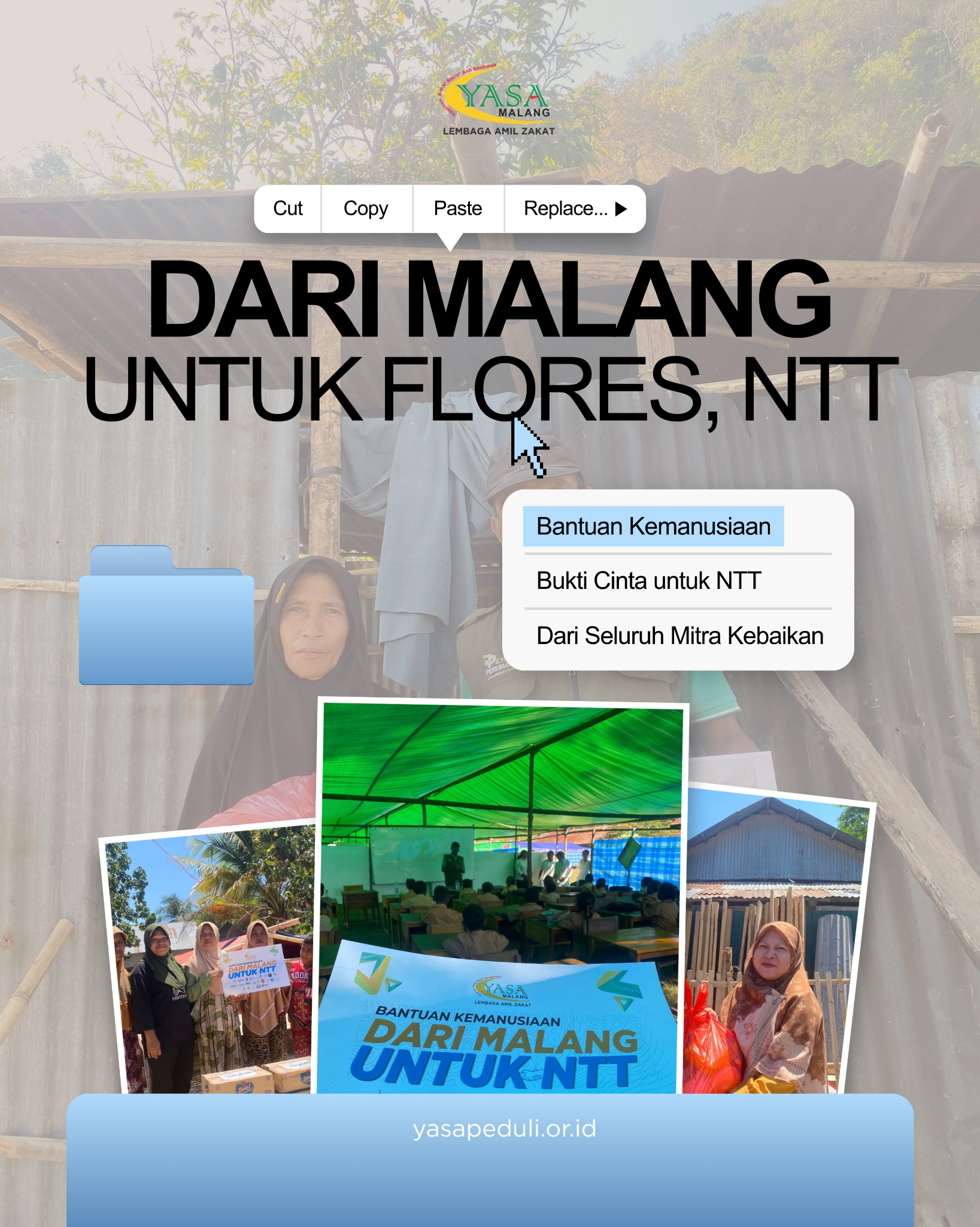 Bantuan kemanusiaan dari Malang untuk NTT bersama masyarakat dan relawan